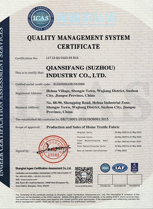 ISO9001:2015 tanúsítvány